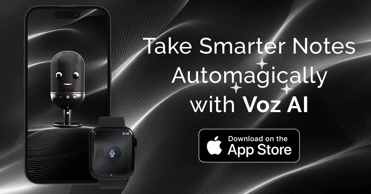 Voz AI Voice Note Taker